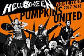 Cartaz da turnê do show do Helloween em 2017